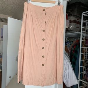 Madewell Patio Button Front Skirt